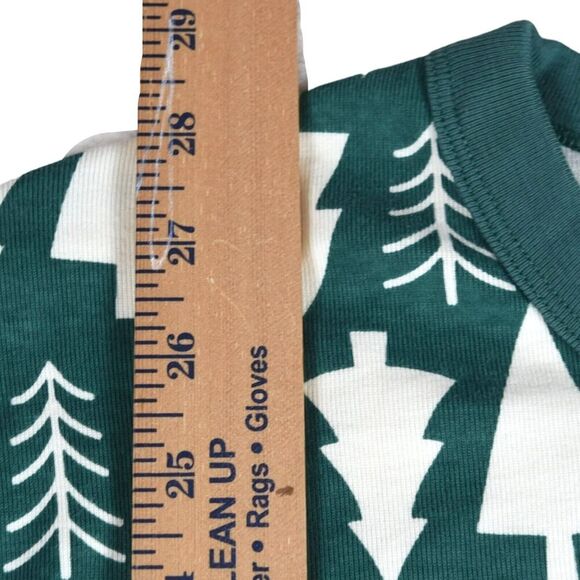 Hanna Andersson Adult Green & Ivory Trees Christmas Pajamas L Top EUC - Picture 7 of 7
